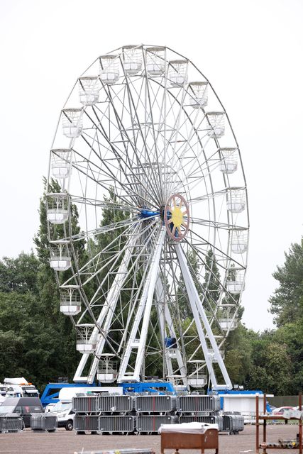 The Big Wheel in situ for the Vital concerts, headlined by Liam Gallagher and Noah Kahan, at the Boucher Road Playing Fields, Belfast, on Friday 16 and Saturday 17 August, 2024. (Pic: Pacemaker)