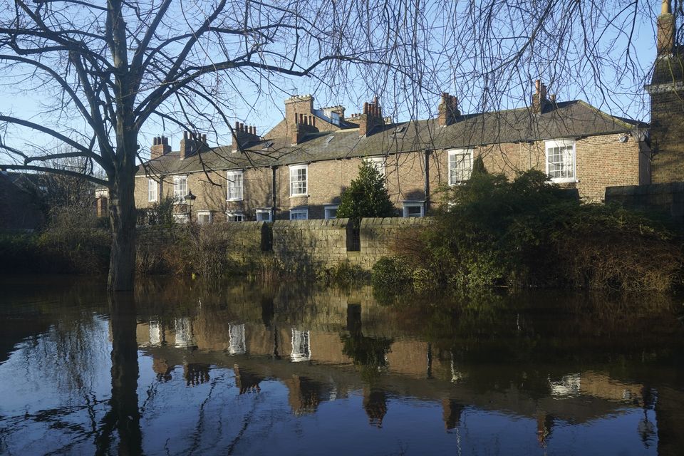 Properties in York endured flooding after the River Ouse burst its banks (Danny Lawson/PA)