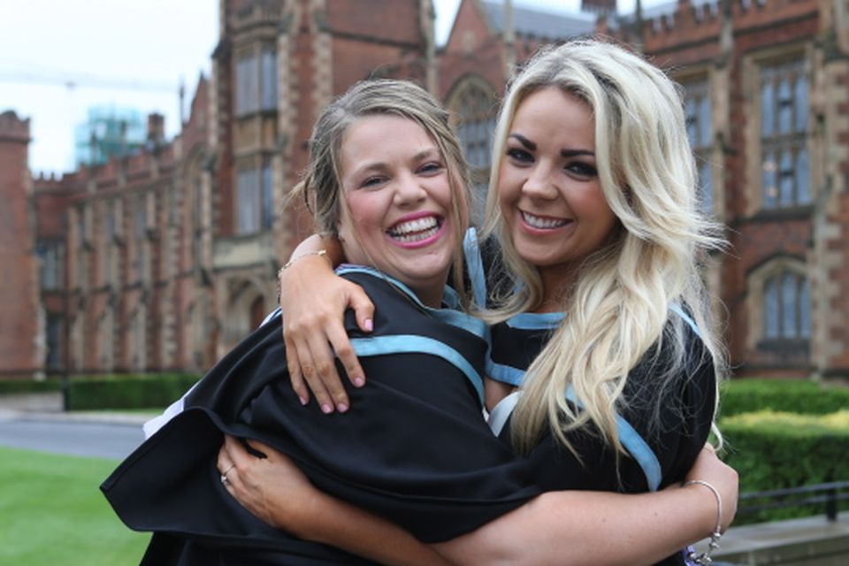 Claire Duffy graduated with a BEd in Business Studies and History and Caroline McKenna graduated with a BEd in Business Studies and English from Queen's University