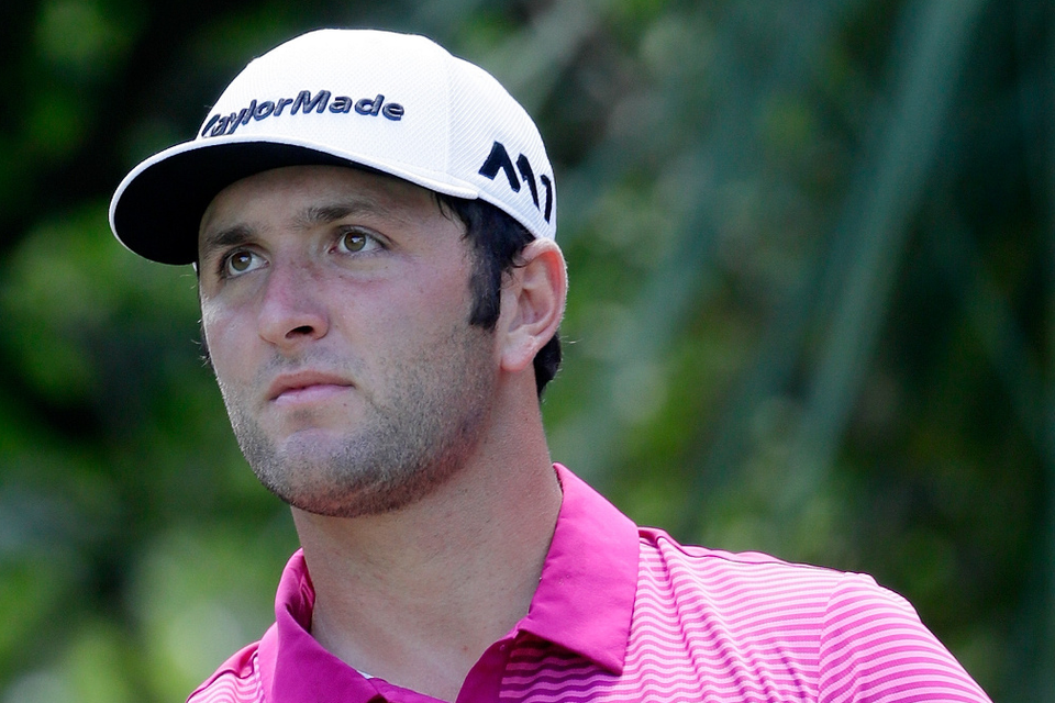 Swinging by: Rising Spanish star Jon Rahm has confirmed he will be competing at the Irish Open at Portstewart Golf Club in July, joining other big names such as Justin Rose and Lee Westwood in the field