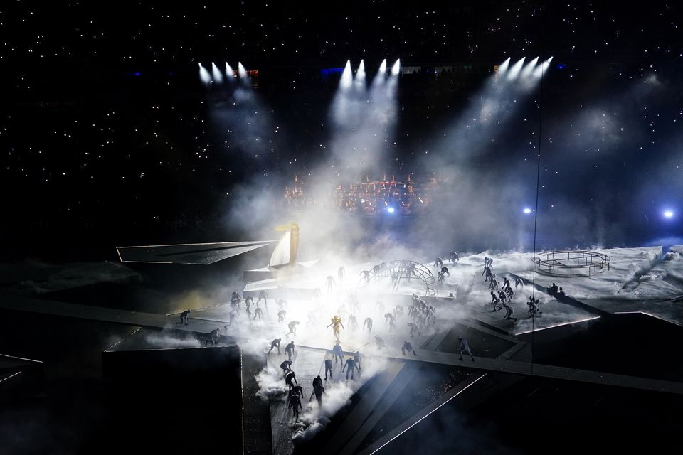 Performers during the closing ceremony of the 2024 Paris Olympic Games (David Davies/PA)