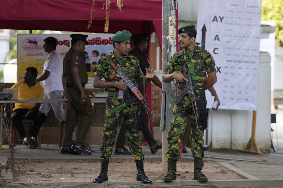 It is the first time in Sri Lanka’s history that a presidential ballot has gone to a second count (AP)