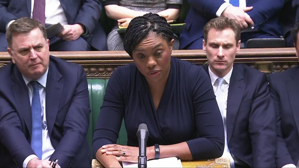 Conservative leader Kemi Badenoch speaking during Prime Minister’s Questions (House of Commons/UK Parliament)