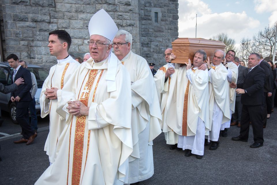 The funeral of Bishop Eamon Casey at the Cathedral of Our Lady Assumed into Heaven and St Nicholas in Galway