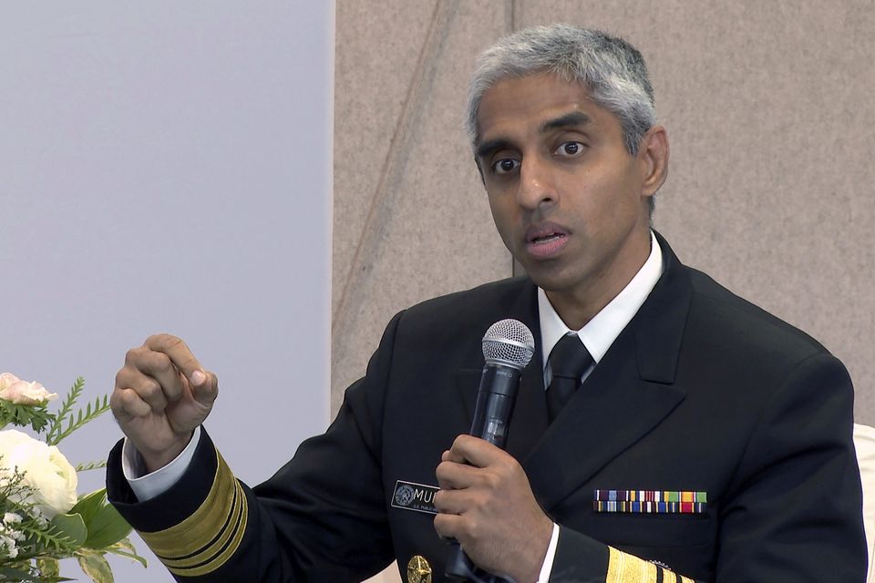 US surgeon general Vivek Murthy (Ted Shaffrey/AP)