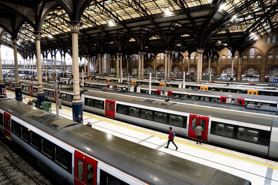 London Liverpool Street station will be closed from Christmas Day until January 2 (PA)