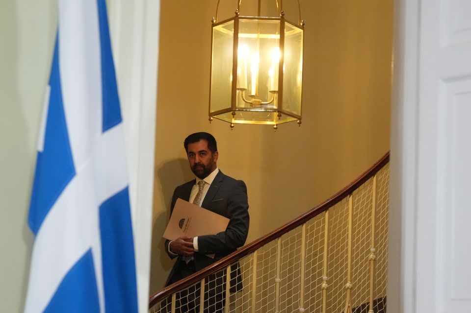 Humza Yousaf prepares to resign as SNP leader and Scotland’s First Minister at the end of April (Andrew Milligan/PA)