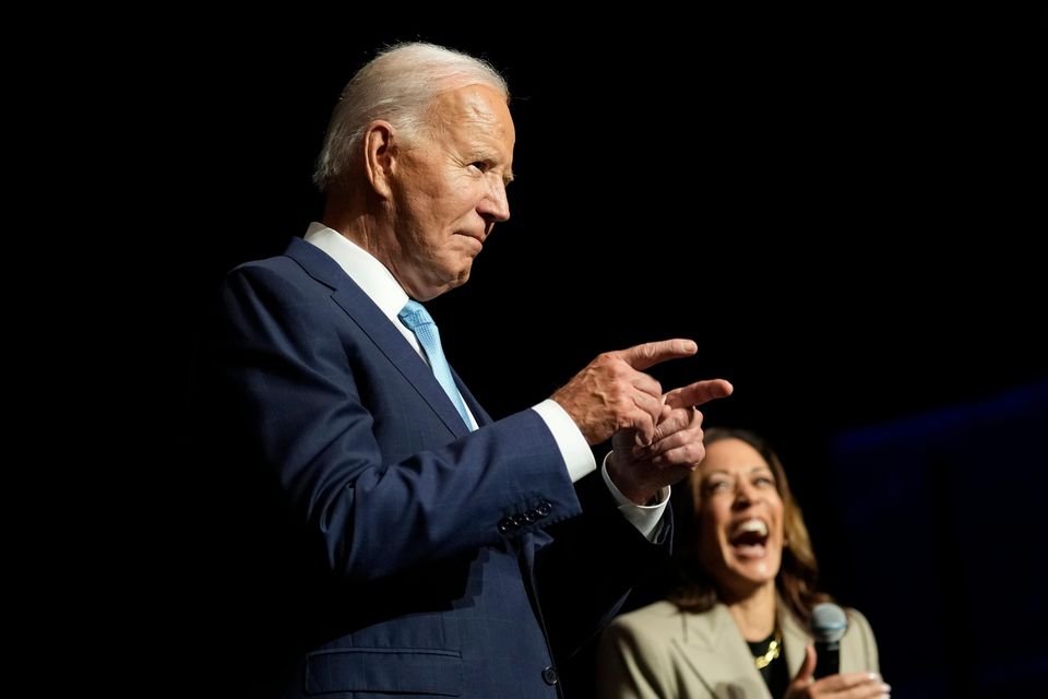 US President Joe Biden has endorsed Kamala Harris to succeed him in the White House (AP Photo/Susan Walsh)