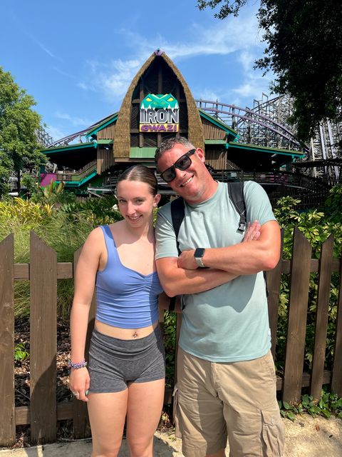 Isla and Richard at Iron Gwazi