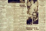 thumbnail: Front page of The Owensboro Daily Messenger headlining news that the Titanic had sunk.