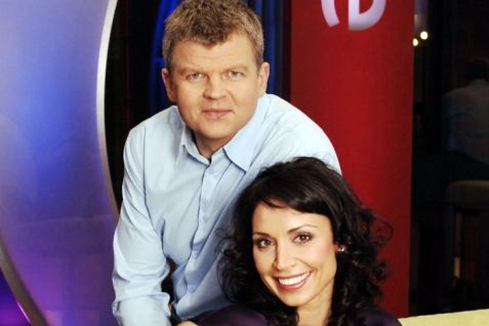 Adrian Chiles says Christine Bleakley is no longer just the girl who sits beside him on a sofa