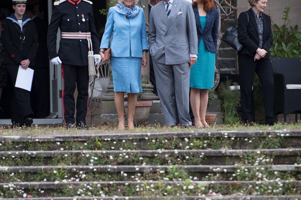ANTRIM, NORTHERN IRELAND - MAY 22:  Prince Charles, Prince of Wales and Camilla, Duchess of Cornwall visit Mount Stewart House and Garden on May 22, 2015 in Newtownards, Northern Ireland. Prince Charles, Prince of Wales and Camilla, Duchess of Cornwall visited Mount Stewart House and Gardens and Northern Ireland's oldest peace and reconciliation centre Corrymeela on the final day of their visit of Ireland.  (Photo by Eddie Mulholland - Pool/Getty Images)