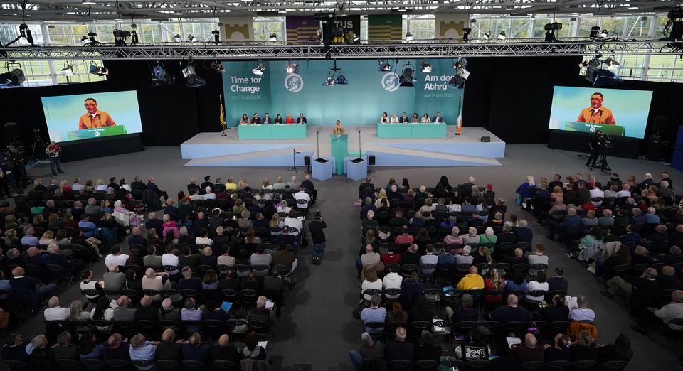 The crowd at the Technological University of the Shannon arena (Niall Carson/PA)