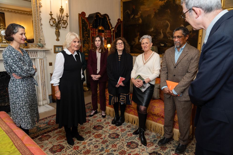 Camilla during a reception for the Booker Prize Foundation at Clarence House (Aaron Chown/PA)