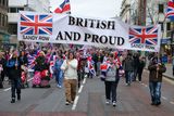 thumbnail: Loyalist flag protest at Belfast City Hall