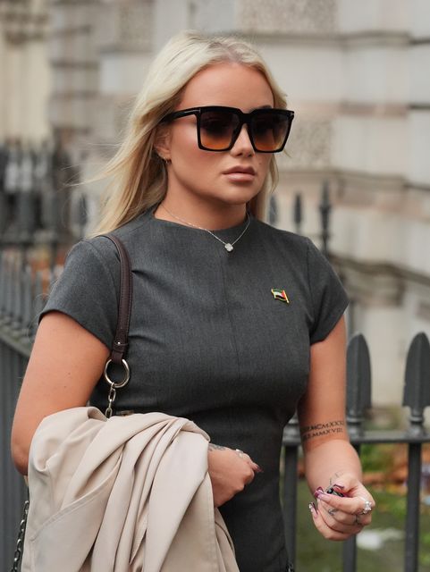 Victoria Thomas Bowen arrives at Westminster Magistrates’ Court in London for sentencing (Jonathan Brady/PA)