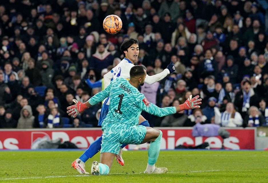 Chelsea were beaten 2-1 in the FA Cup by Brighton, who they face again at the Amex Stadium on Friday (Gareth Fuller/PA)