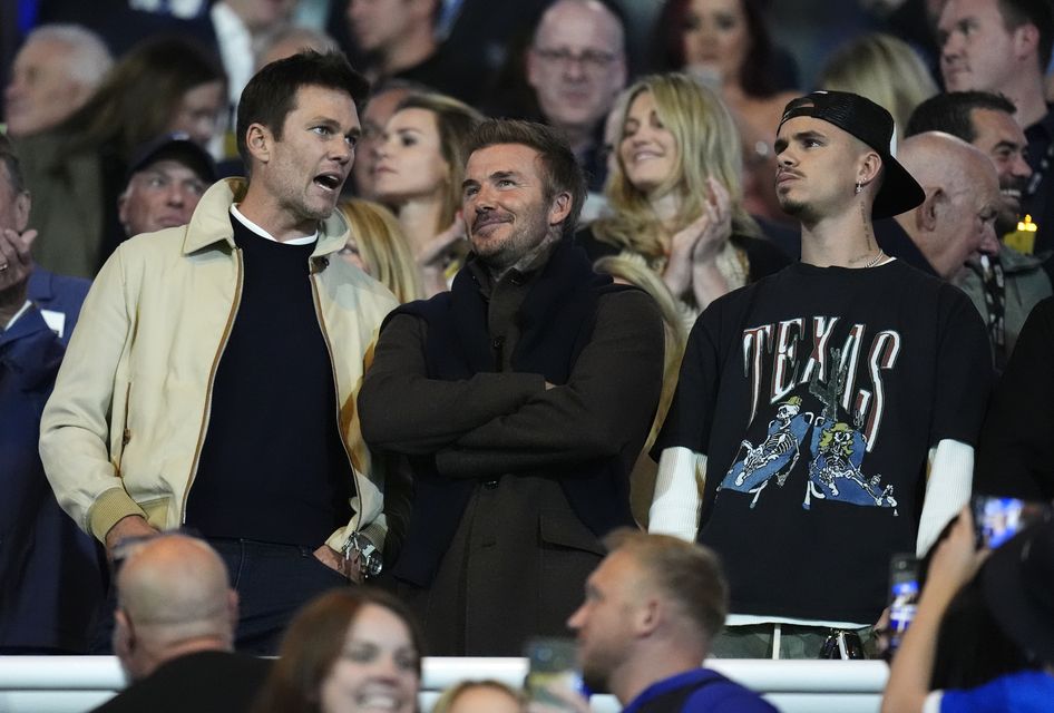 Birmingham City co-owner Tom Brady (left) and former England captain David Beckham were in the crowd to watch Birmingham beat Wrexham in September (Nick Potts/PA)