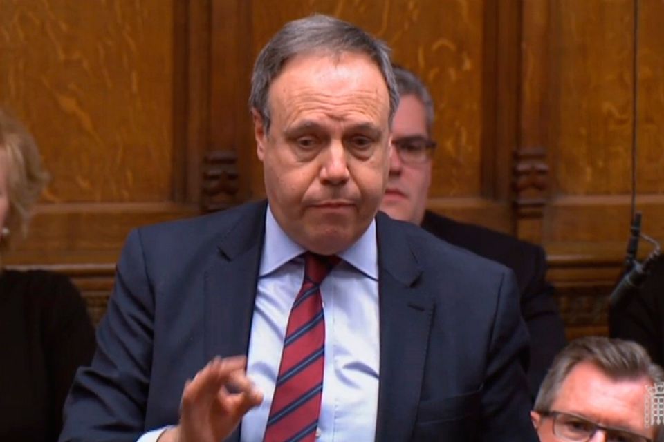 DUP MP Nigel Dodds speaking in the House of Commons