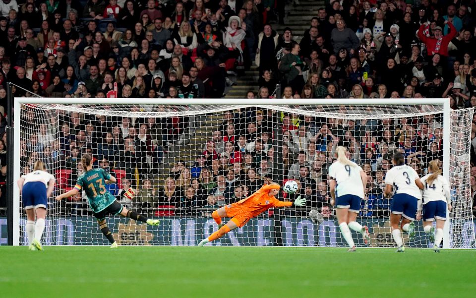 Sara Dabritz’s penalty proved decisive (Zac Goodwin/PA)