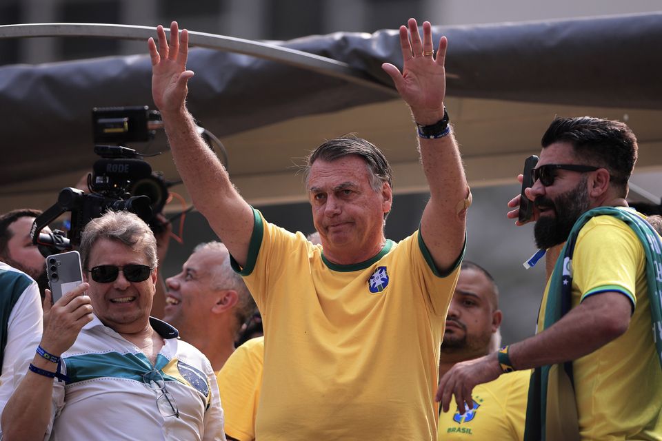 The demonstrations were spearheaded by former president Jair Bolsonaro (AP)