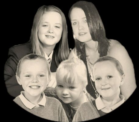 Michelle Pearson and her children Demi, Brandon, Lacie and Lia (family handout/PA)