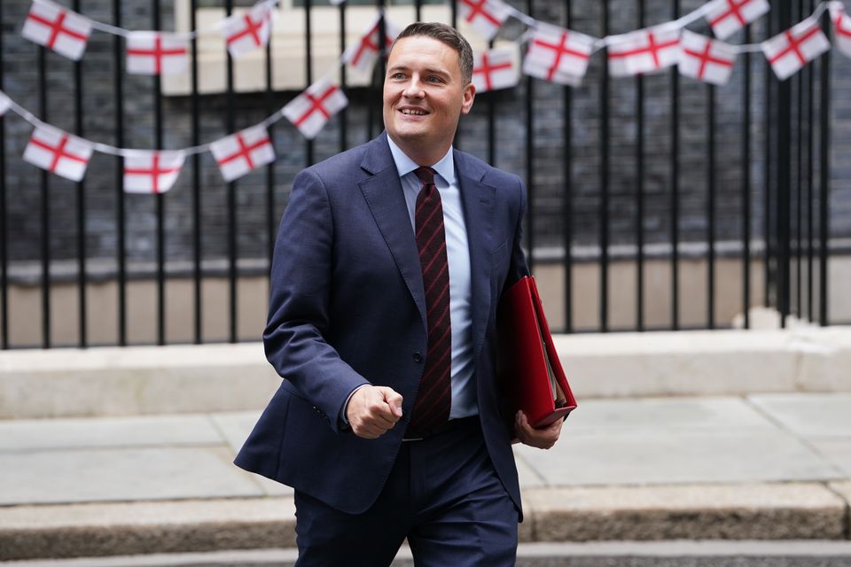 Health Secretary Wes Streeting said both sides had shown a ‘willingness to negotiate’ (Lucy North/PA)