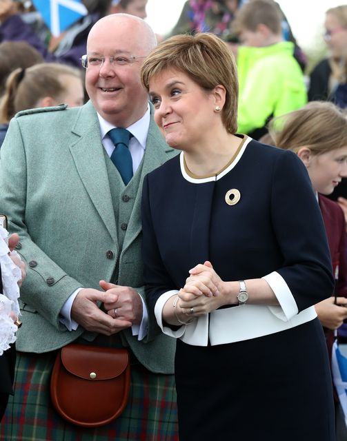 Nicola Sturgeon and Peter Murrell were a powerful couple in UK politics (Andrew Milligan/PA)