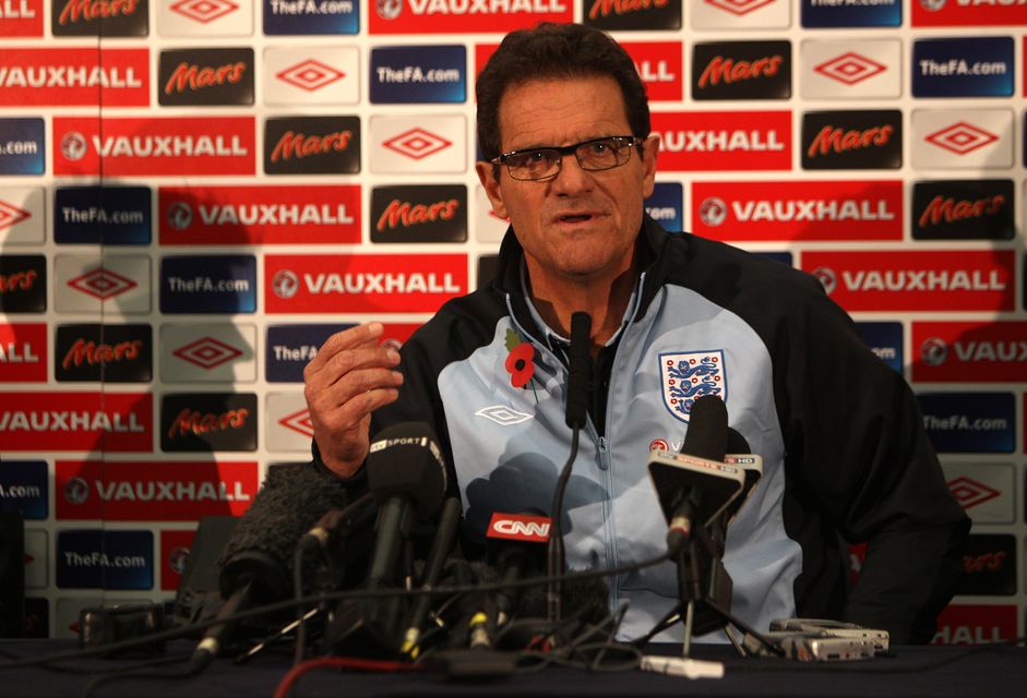 Fabio Capello had a 66.7 win percentage as England boss (Nick Potts/PA)