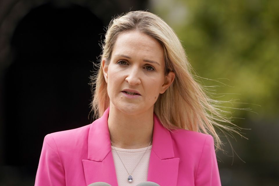 Minister for Justice Helen McEntee highlighted controversies that have engulfed Sinn Fein in recent weeks (Brian Lawless/PA)