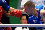 thumbnail: Northern Ireland's Paddy Barnes celebrates his victory against Papua New Guinea's Charles Keama. Pic Peter Byrne/PA Wire
