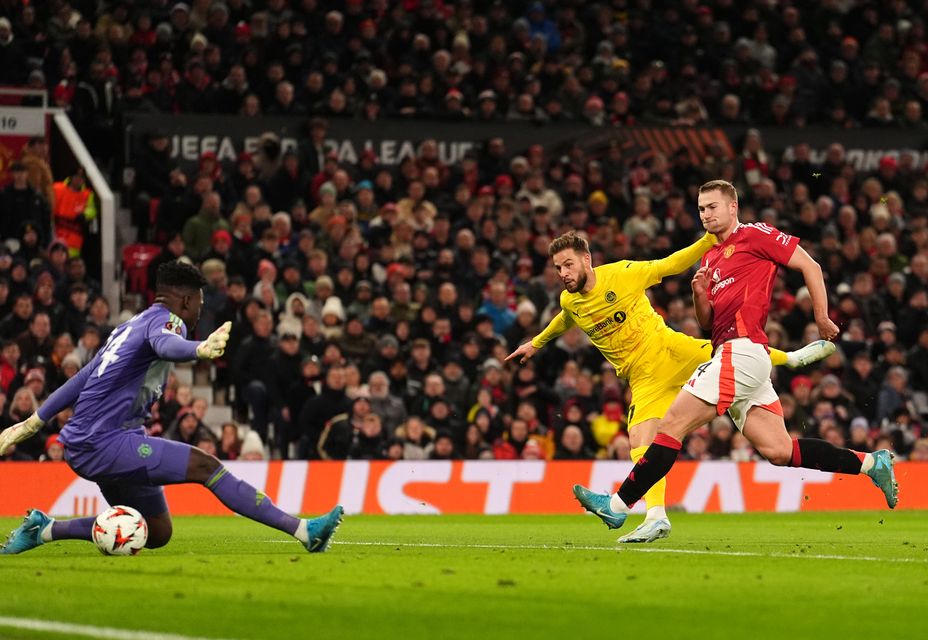 Bodo/Glimt stunned Manchester United by taking a 2-1 lead (Martin Rickett/PA)