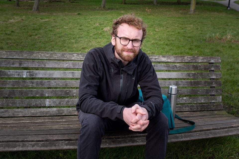 Will Sheers chats to strangers over a cup of tea (Nico Lethbridge/PA)