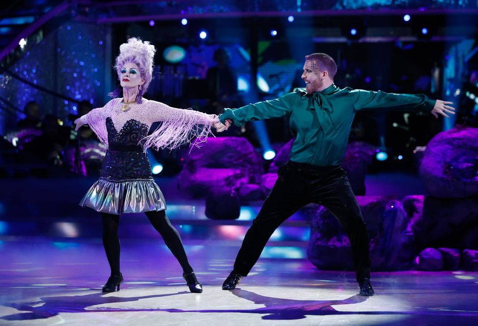 Toyah Willcox and Neil Jones performing the Little Mermaid themed dance (BBC/PA)