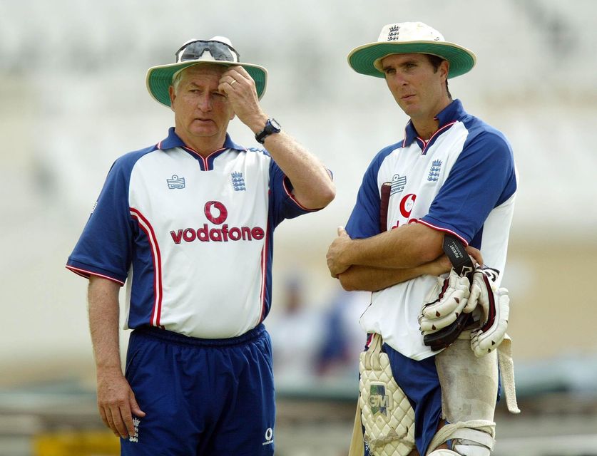 Duncan Fletcher, left, and Michael Vaughan inspired England to a seminal 2005 Ashes triumph (David Davies/PA)