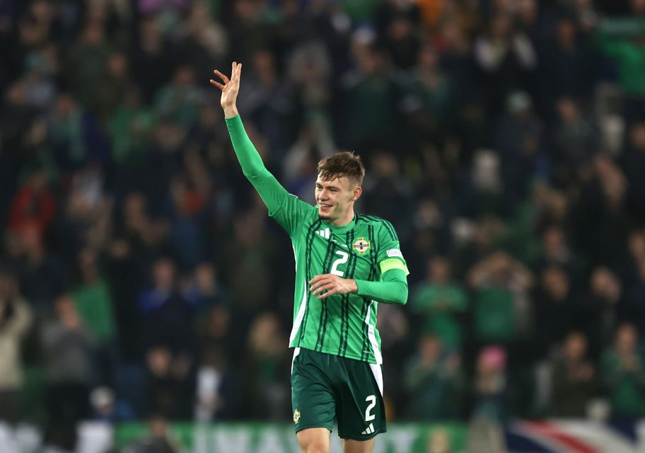 Bradley captained Northern Ireland in Tuesday’s 5-0 win over Bulgaria (Liam McBurney/PA)