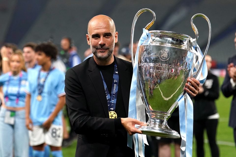 Guardiola finally guided City to Champions League success in 2023 (Martin Rickett/PA)