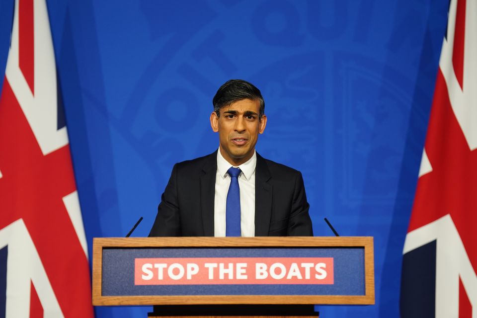 When Rishi Sunak was prime minister he vowed to ‘stop the boats’  (James Manning/PA)