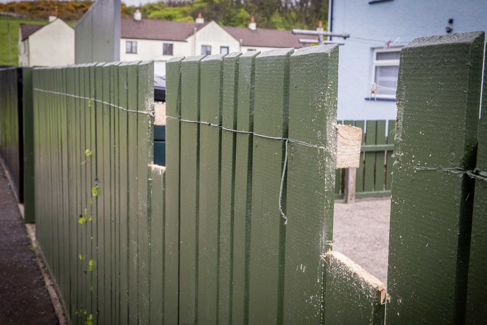 The fence in Bushmills that the man was nailed to