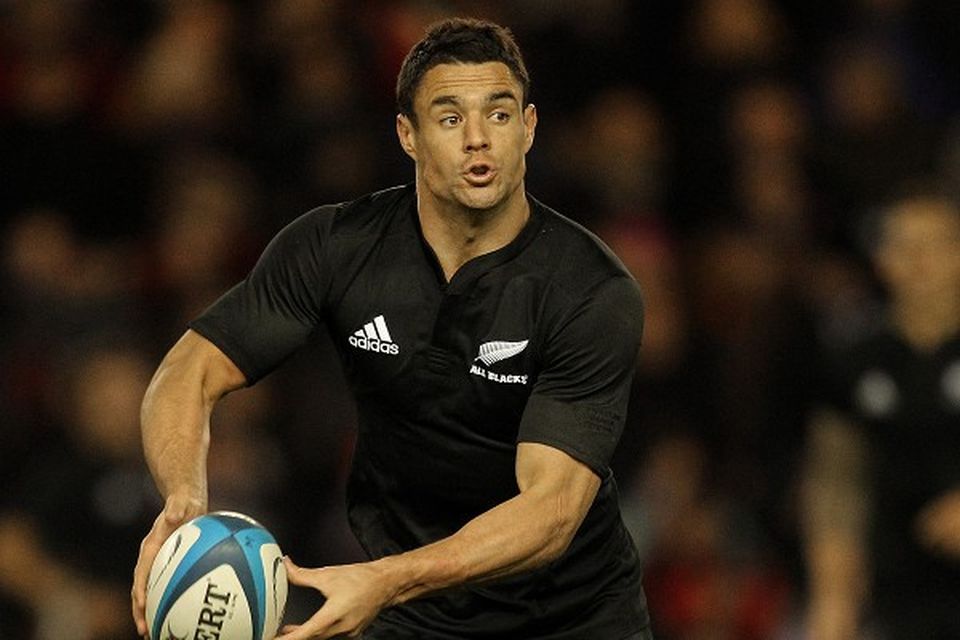 All Blacks' Dan Carter becomes first rugby union player to reach