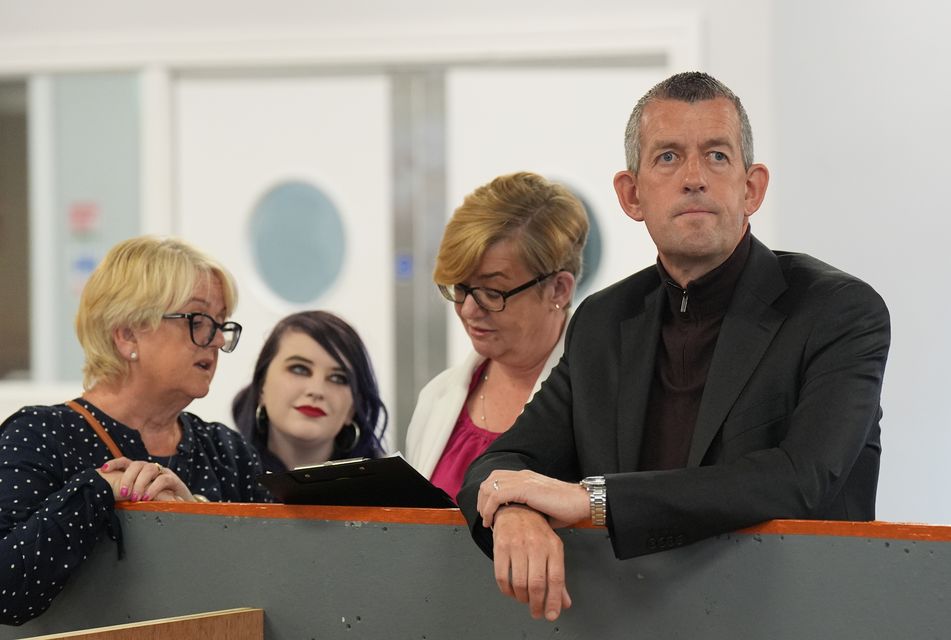 Sinn Fein’s Maurice Quinlivan is eliminated from the count at Limerick Racecourse (Niall Carson/PA)
