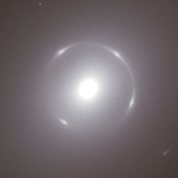 A close-up of the Einstein ring (ESA/Euclid/Euclid Consortium/Nasa, image processing by J-C Cuillandre and T Li/PA)