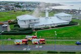 thumbnail: Fire at Dunluce Centre in Portrush, 2022. Credit: Causeway Coast Community