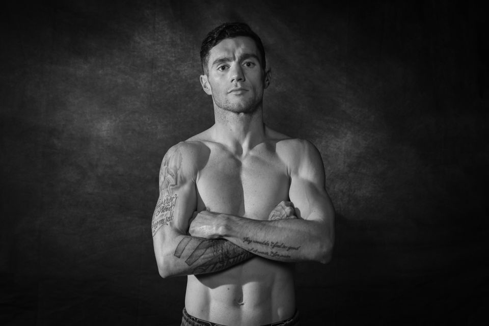 John Cooney in the studio during Nations Fight Night ahead of his bout at the Ulster Hall in Belfast (Photo by Chris Scott)