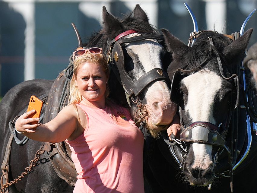 The Ploughing Championships in Co Laois in September saw visitors and competitors basking in temperatures above 20C (Niall Carson/PA)