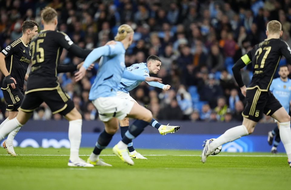 Phil Foden opened the scoring for City (Nick Potts/PA)