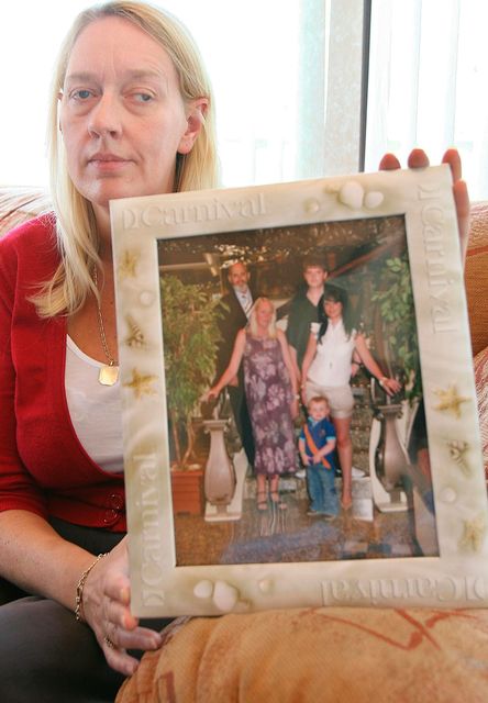 Phyllis Brett pictured making an appeal about her son's murder in 2008