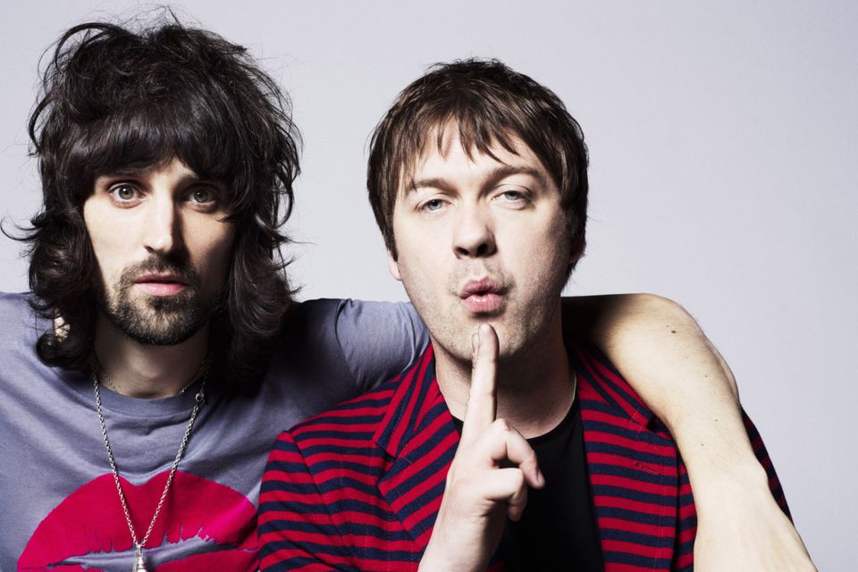 Double act: Kasabian vocalist Tom Meighan and guitarist Serge Pizzorno