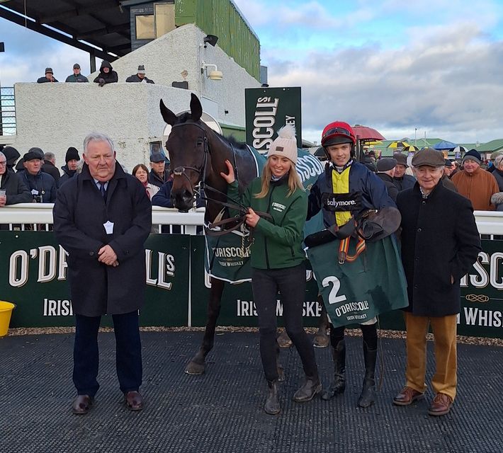 O’Sullivan pictured with Embassy Gardens having won at Tramore on New Year’s Day (PA)