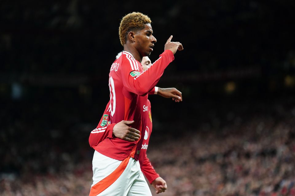 Marcus Rashford has scored three goals in his last two games (Mike Egerton/PA)